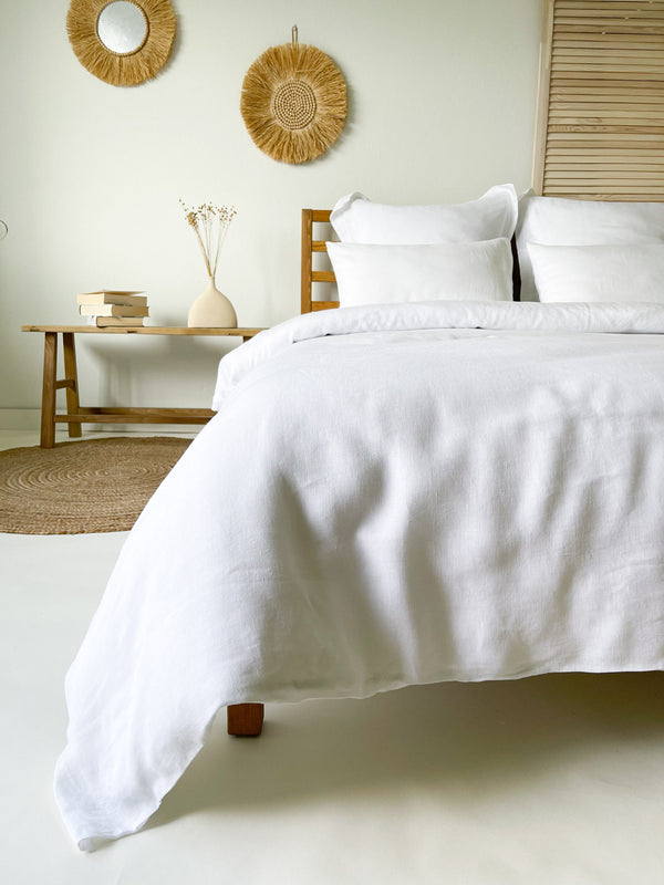 White Linen Duvet Cover set