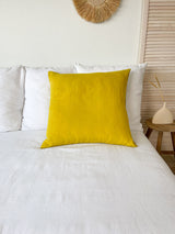 Yellow Linen Pillowcase