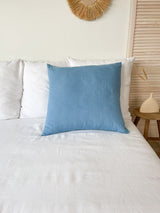 Light Blue Linen Pillowcase