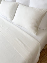 Off White Washed Linen Bedding Set au