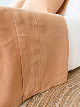 Tan Linen Flat Sheet