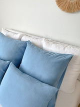 Light Blue Linen Pillowcase