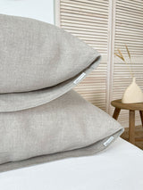 Beige Housewife Style Linen Pillowcase
