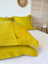 Yellow Linen Pillow Sham